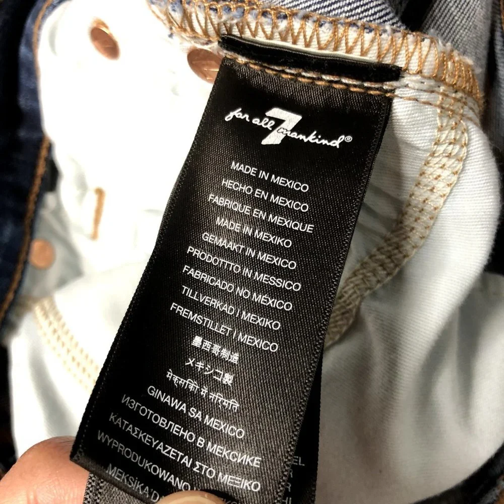 7 for all mankind Womens Paxtyn Skinny Jeans Size 29 Distressed - Picture 7 of 16